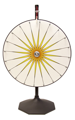 24" Dry Erase Wheel 20 Sec. Table stand main image